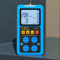 Digitale 4 in 1 gasdetector zuurstof O2 waterstofsulfide H2S koolmonoxide CO brandbare gas LEL gasmonitor multigasanalys