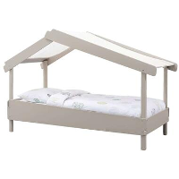 Bed Gillian   kiezelgrijs   90x200 cm   Leen Bakker