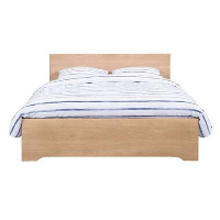 Bed Tempo   eikenkleur   160x200 cm   Leen Bakker