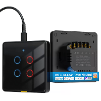 SMATRUL Tuya Draadloze WiFi RF433 Slimme Huis Muurbevestigde Lichtschakelaar Touch Paneel Controle Schakelaars Timerfunc