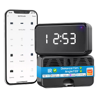 Tuya Slimme WiFi IR afstandsbediening met tijdweergave voor TV Airconditioner DVD AUD Universele afstandsbediening spraa