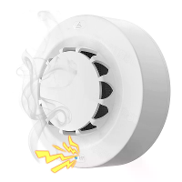Tuya Wifi Rookmelder Alarm 80DB Slimme Brand Temperatuur  en Vochtigheidsdetector Beveiligingsbescherming Spraakbesturin