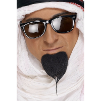 Arabieren verkleed baard   Arabische Sjeik   verkleedkleding accessoires   zwart   carnaval