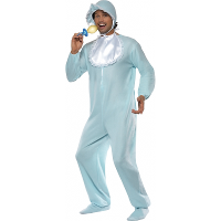 Baby kostuum   blauw   one size   polyester   volwassenen   carnaval
