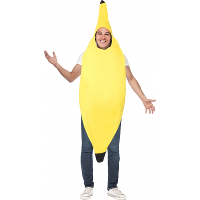 Bananen kostuum   geel   volwassenen   one size   Carnaval verkleedkleding   funny