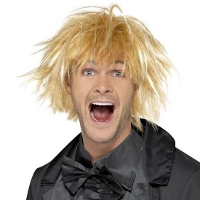 Blonde jaren 90 pruik voor heren   Surfer pruik   Carnaval verkleedkleding