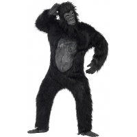 Carnaval dierenpak   Luxe gorilla verkleed kostuum   Apenpak   zwart   volwassenen
