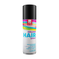 Carnaval haarverf   zwart   spuitbus   125 ml   haarspray