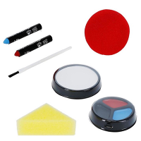 Smiffys Carnaval verkleed schmink   Clown   schmink set   inclusief clownsneus