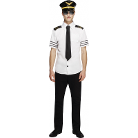 Carnaval verkleedkleding kostuum Piloot   heren   piloten outfit