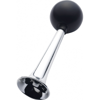 Clowns toeter verkleed accessoire   zilver   knijptoeter