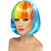 Smiffys Damespruik regenboog pony