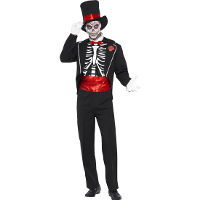 Day of the Dead heren verkleedkleding kostuum bones   Halloween
