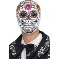Day of the dead Senor Bones   Halloween verkleed masker   heren   met elastiek