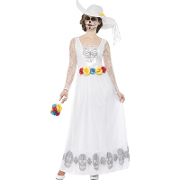 Smiffys Day of the Dead skelet bruidsjurk