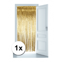 Folie deurgordijn versiering   goud   244 x 91 cm   glitter and glamour wanden