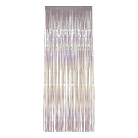 Folie deurgordijn versiering   transparant   244 x 91 cm   glitter and glamour wanden