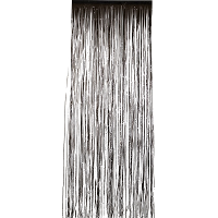 Folie deurgordijn versiering   zwart   244 x 91 cm   glitter and glamour wanden