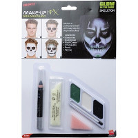 Glow in the dark schmink setje   skelet   Halloween   schminken   make up set