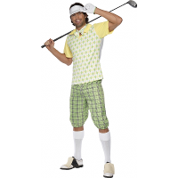 Smiffys Golfer kostuum   volwassenen   maat 46/48   polyester   golfpak   verkleedkleding