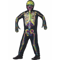 Halloween glow in the dark skelet verkleedkleding kostuum   jumpsuit   voor kinderen