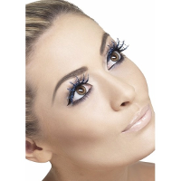 Halloween nepwimpers   spinnenwebben   blauw   glitter   wimpers   verkleedaccessoires