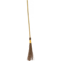 Heksen bezem van hout   100 cm   heks verkleed accessoires