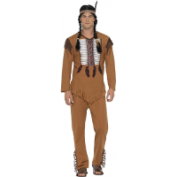 Smiffys Indianen carnaval verkleed kostuum Anakin voor heren   bruin   Indiaan