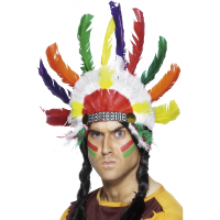 Smiffys Indianen tooi   veren tooi   voor volwassenen   carnaval   verkleden