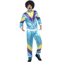 Jaren 80 trainingspak   polyester   verkleedkleding   heren   New Kids kostuum   gabber