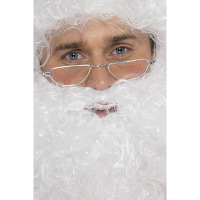 Kerstman bril   zilver montuur   volwassenen   kerstmannen accessoires