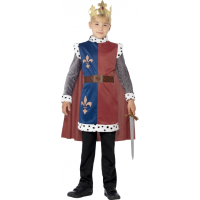 Smiffys Koning Arthur kostuum   tuniek   cape   kroon
