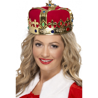 Koning / koningin verkleed kroon   goud   D20 cm   volwassenen   koningskroon   Carnaval