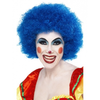 Krulletjes afropruik fel blauw