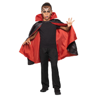 Omkeerbare vampier/Dracula verkleed cape voor kinderen   one size   Halloween verkleed accessoires