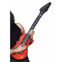 Opblaasbare elektrische gitaar   rood   99 cm   Verkleed opblaas muziekinstrumenten