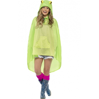 Party regenponcho kikker dierenpak   nylon   dames   carnaval