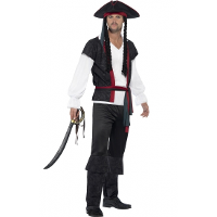 Piraten verkleedkleding kostuum Sparrow   voor heren   4 delig   compleet