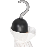 Piratenhaak verkleed accesoires   piraten speelgoed   kunststof   19 cm