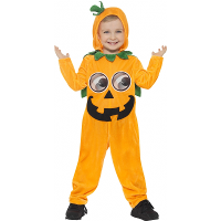 Pompoen onesie voor peuters   oranje   Halloween verkleedkleding voor kinderen