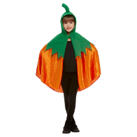 Pompoen verkleed kostuum/cape oranje voor kinderen   Halloween kleding