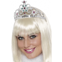 Smiffys Prinsessen Tiara   zilver   verkleed kroontje voor dames