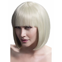 Smiffys Professionele boblijn damespruik   blond   carnaval verkleed pruik
