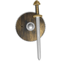 Smiffys Ridder verkleed speelgoed wapens set   zwaard met schild   goud/zwart   voor volwassenen