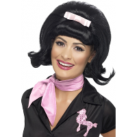 Tracy Turnblad jaren 50 pruik   zwart   beehive kapsel   musical karakters