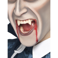 Vampier hoektanden   Halloween/horror verkleedaccessoires   Dracula gebitje/tanden