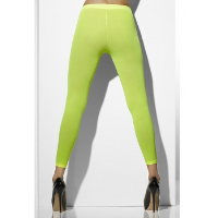 Smiffys Verkleed dames legging   Neon groen   Carnaval/themafeest   70 denier