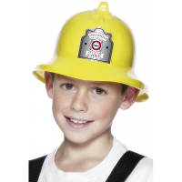 Verkleed Gele brandweerhelm voor kinderen