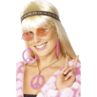 Verkleed Hippie sieraden peace set