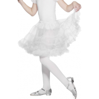 Verkleed petticoat/tutu   wit   kinderen   rokje   onderrokje